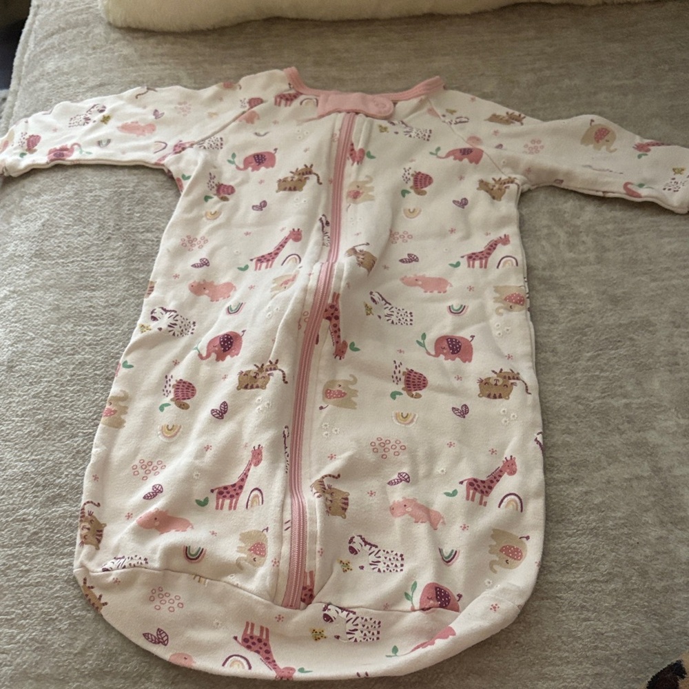 Adorable Pink Animal Print Kids Layette